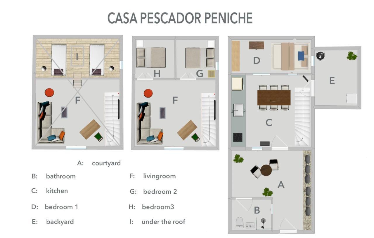 Casa Pescador Peniche Villa Esterno foto